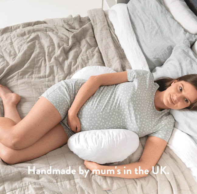 Back and Bump Pillow - British Wool Filling - Pregnancy Cushion